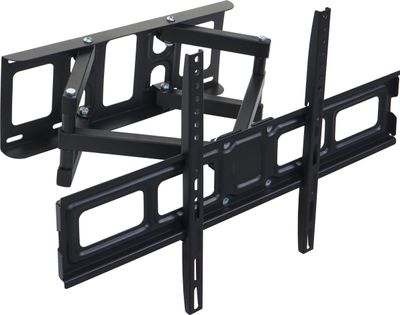 TV-Wandhalterung HWC-C95, Monitor-Halter, kaltgewalzt neigbar schwenkbar ausziehbar 32-65 Zoll Vesa bis 600mm