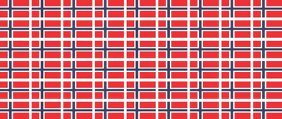 Produktbild von Mini Aufkleber Set - Pack glatt - 20x12mm - selbstklebender Sticker - Norwegen - Flagge / Banner / Standarte fürs Auto, Büro, zu Hause und die Schule - 54 Stück