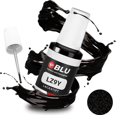 Produktbild von BLU Auto Lackstift Schwarz kompatibel für Audi LZ9Y Phantomschwarz | Auto Lack Reparatur Ausbesserungslack