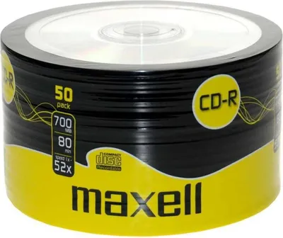 Produktbild von Maxell CD-R 80XL 52x 50 Pack, CD-R, 700 MB, 52 x, Spindel