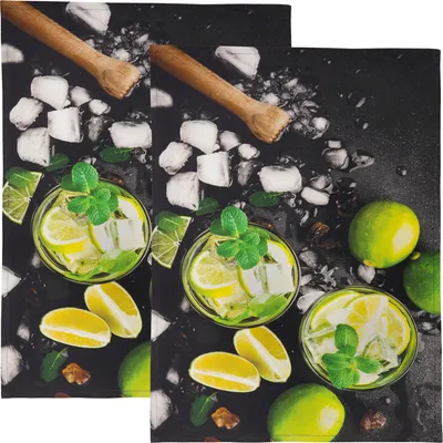 Produktbild von Erwin Müller Geschirrtuch 2er-Pack Caipirinha 50x70 cm