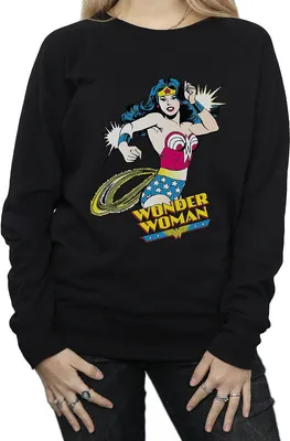 Produktbild von Wonder Woman - Sweatshirt für Damen BI712 (L) (Schwarz)