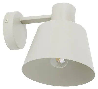 Produktbild von Sigma Dunka Wandleuchte Leuchte Wandlampe Taupe 1 Flammig Stahl E27 Höhe 17 Cm