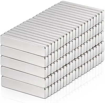 Produktbild von 100 Stück starke Rechteckmagnete, 20x4x2mm Neodymium-Magnete, extra stark, für Magneettegern, superstarke Erdmagnete, für Küchen, Büro, Whiteboard-Magnete