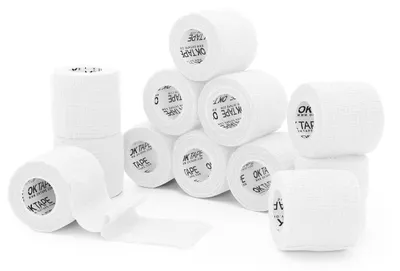 Produktbild von Selbstklebende Verbände, 12 Rollen, weiß
