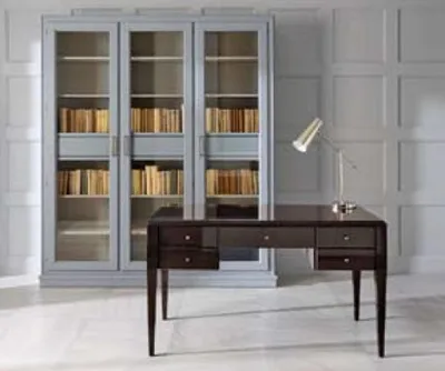 Image de Bibliothèque Bibliothèque de bureau Étagère de salon Design Bois Gris Nouveau