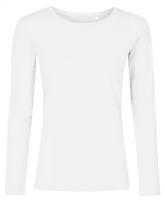 Produktbild von Promodoro - "X.O" T-Shirt Rundhalsausschnitt für Damen Langärmlig LT1009 (XL) (Weiß)
