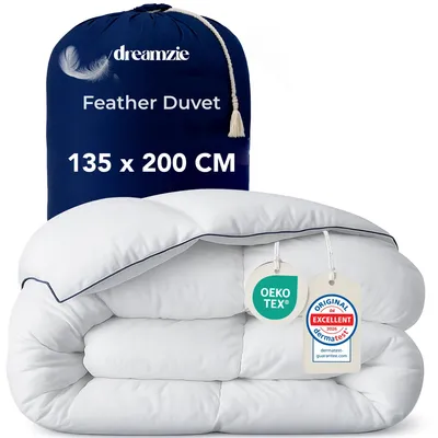 Daunendecke 135x200 cm, 450 g/m², Feder-Daunen-Füllung, zertifiziert