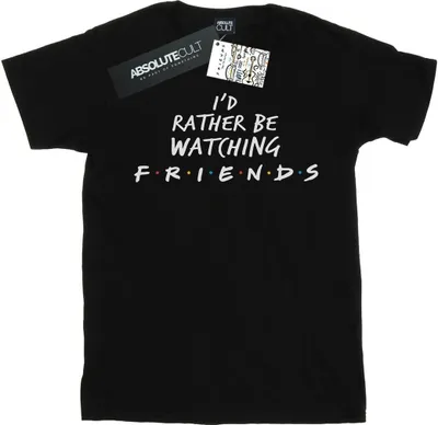 Produktbild von Friends - "Rather Be Watching" T-Shirt für Damen BI24077 (5XL) (Schwarz)