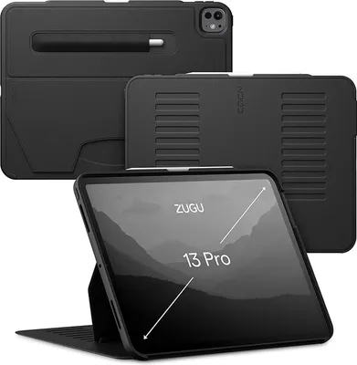 Produktbild von Zugu Case Hülle iPad Pro 13" (M4-M5) – Verstellbarer magnetischer Ständer – Sichere magnetische Halterung – Kompatibilität mit drahtlosem Laden des Apple Pencils