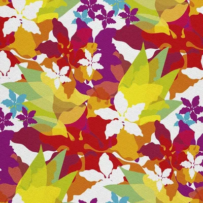 Immagine prodotto di OUTDOOR DECOSTOFFE OXFORD - Motivo acquerello fiori foglie I DX295
