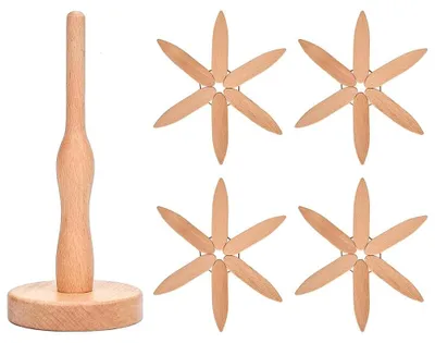 Immagine prodotto di Set di sottobicchieri in legno a forma di albero – Decorativi e resistenti al calore