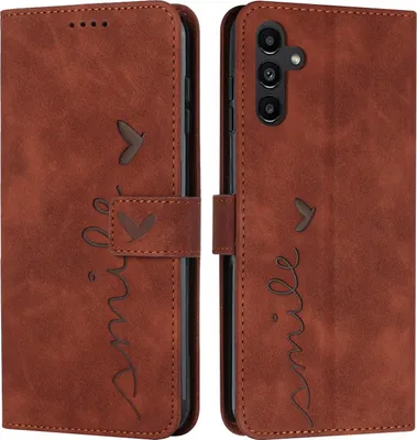 Produktbild von Samsung Galaxy S25 FE Hülle - Coverup Smile Klapphülle - Braun