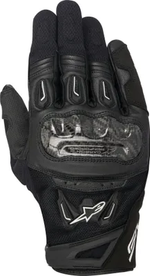 Alpinestars SMX-1 Air V2 Motorradhandschuhe - Schwarz/Weiß CE Zertifiziert
