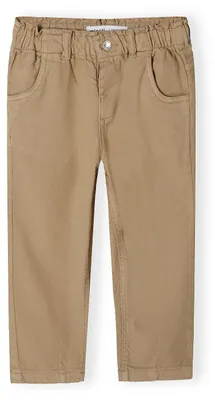 Minoti Paperbag-Hose Beige für Mädchen, Vorderansicht