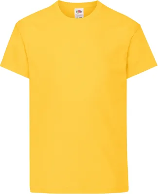 Immagine prodotto di Maglietta Fruit Of The Loom Original a manica corta per bambini RW4728 (9-11 anni) (Giallo girasole)