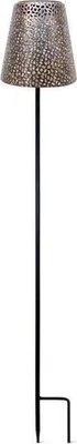 Image de Lampe solaire - GARDEN ID Gold - Ø12 h70 cm - Autonomie 6-8 heures - Pied stabilisateur - Bouton on/off - Sans câblage - Pile AAA.
