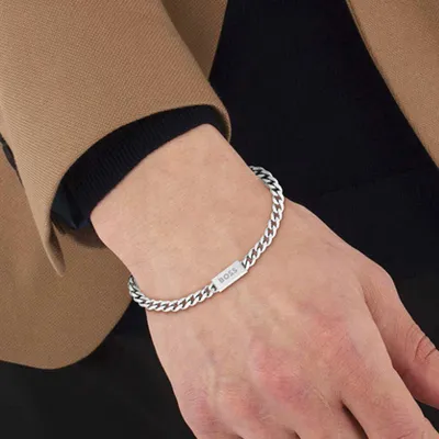 Immagine prodotto di Bracciale senza tempo placcato oro Catena per lui 1580556 - Lunghezza: 19 cm