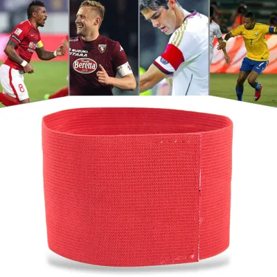 Productafbeelding van Voetbal Kapiteinsarmband Verstelbaar Nylon 31 cm x 6 cm Geel voor Teams