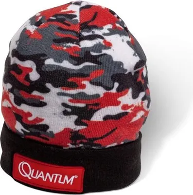 Obrázok produktu pre Quantum Zimná čiapka čierna/červená kamufláž