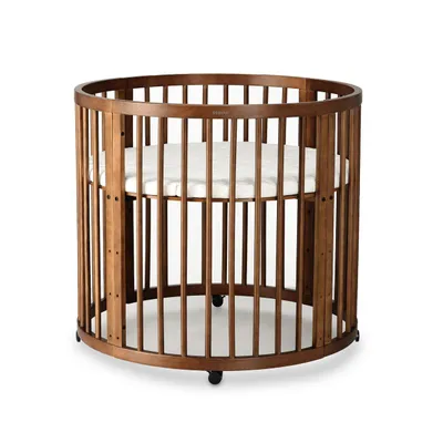 Produktbild von Deryan Willow Laufstall - Mit Matratze - Laufstall auf Rädern - Warmbraun