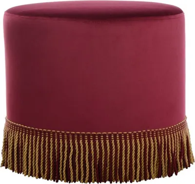 Produktbild von Casa Padrino Luxus Sitzhocker mit Kordeln - Luxus Qualität - ALLE FARBEN - Neo Classic Vintage Style Rund Hocker - Möbel