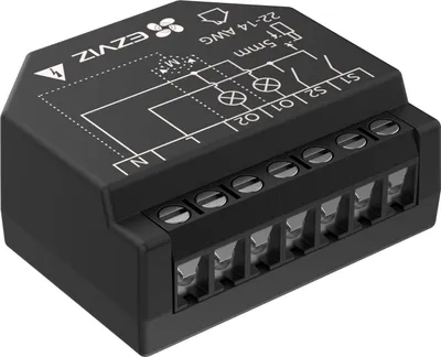 Zdjęcie produktu dla EZVIZ T36WN, Bezprzewodowy, Wi-Fi, Czarny, 2 kan., Ściana, 2400 MHz