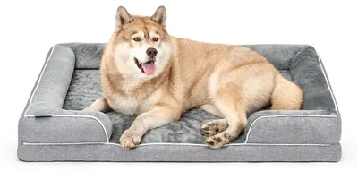 Immagine prodotto di Cuccia ortopedica per cani con bordo rialzato, dimensioni 122x89 cm