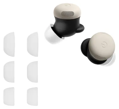 Produktbild von kwmobile 6x Silikonaufsätze für Google Pixel Buds Pro 2 - Ersatz Ohrstöpsel in 3 Größen - Ear Tips für In-Ear Kopfhörer - Zubehör Ersatzpolster in