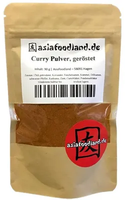 Produktbild von Asiafoodland - Curry Pulver - geröstet - 90g