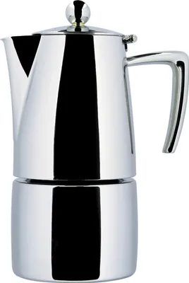 Image de Ilsa VA136, machine à expresso, en acier inoxydable, 6 tasses, argent/noir