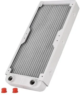 Produktbild von Aluminium-Wassertank-Kühler 240/360 mm - 18-Rohre - 32 mm Höhe - G1/4-Anschluss