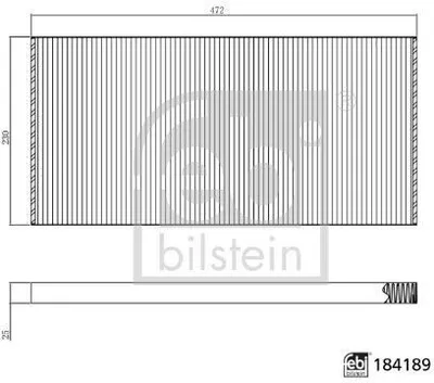 Produktbild von FEBI BILSTEIN 184189 Innenraumfilter Pollenfilter passend für MERCEDES-BENZ Citaro (O 530)