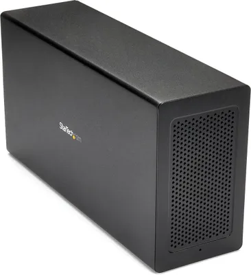 Immagine prodotto di StarTech.com Thunderbolt 3 PCIe Expansion Chassis, box esterno con 1x slot PCI-Express, uscita 5K/4K tramite porte TB3/DP, TAA - Systembus-Erweiterung - DP - 65 Watt - per P/N: TB3DK2DPM2, TB3DOCK2DPPD, TB3DOCK2DPPU