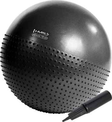 Produktbild von 75 cm schwarzer Gymnastikball - platzsicher, rutschfest