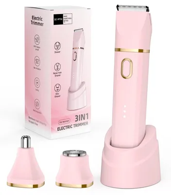 Produktbild von Rasierer Damen 3-In-1 Intimrasierer für Frauen Gesichtshaarentferner für Frauen und Nasenhaartrimmer für Frauen Beine Arme und Nasen