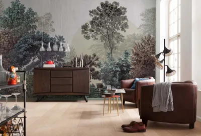 Obrázek produktu pro Komar netkaná tapeta - Bois Brumeux - rozměr: 400 x 250 cm (šířka x výška) - 8 panelů, obývací pokoj, ložnice, tapety