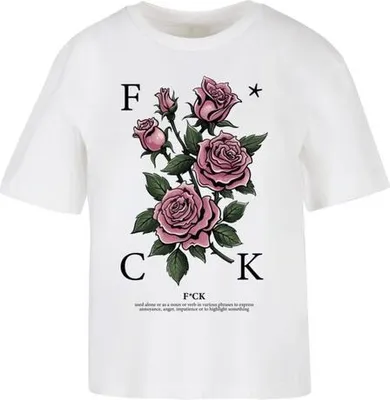 Immagine prodotto di T-shirt da uomo Urban Classics F*cking Roses Tee bianca - XL