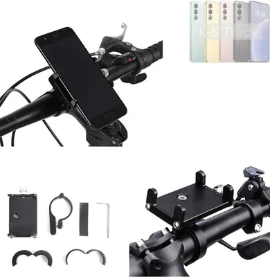 Produktbild von K-S-Trade Handyhalterung für das Fahrrad kompatibel mit Meizu 21 Halter Lenkstange Fahrradhalterung Motorrad Bike Mount Befestigung Smartphone Handy