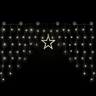 LED Sternenvorhang Sternenregen mit 90 LED
