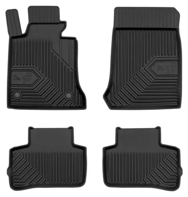 Zdjęcie produktu dla Dywaniki gumowe do Mercedes-Benz GLK X204 2008-2015 (SUV) – 4 szt., czarne, dopasowane