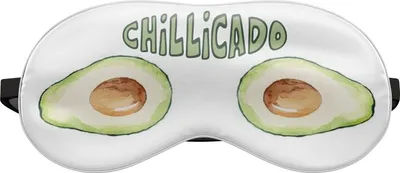Produktbild von Schlafmaske Reise Relax Augen Abdeckung Bett Emoji Nickerchen Augenbinde Seine Gelb Grün Chillicado