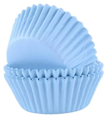 Produktbild von Cupcake-Förmchen, hellblau, 60 Stück
