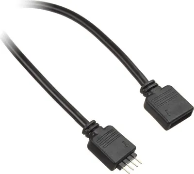 Produktbild von EK Water Blocks EK-RGB Verlängerungskabel - 510mm Schwarz
