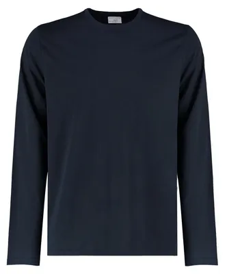 Produktbild von Kustom Kit - "Fashion Fit" T-Shirt Superwäsche 60°C für Herren Langärmlig LT5262 (S) (Marineblau)