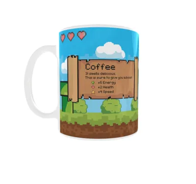 Produktbild von Kubek 300ml Kawa Pixele PixelCaffee Gra