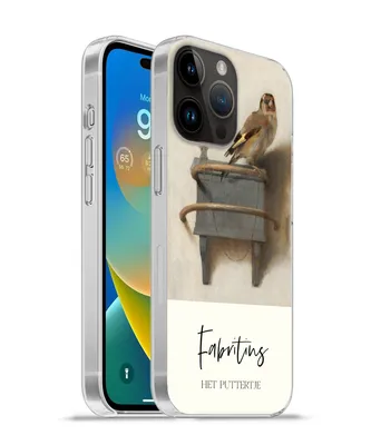Produktbild von MuchoWow® Handyhülle Schutzhülle Hülle für Apple iPhone 14 Pro Max Alte Meister - Der Stieglitz - Fabritius Silikon Softcase Handy Hülle - Hardcover