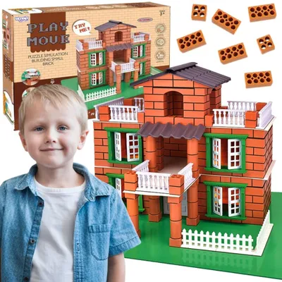 Produktbild von Woopie Backsteinbauset - Villa 357 Teile.