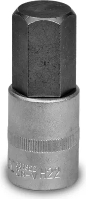 Image de 22 mm Douille à six pans creux Douille tournevis 1/2 CV acier