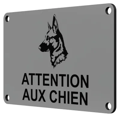 Produktbild von Warnschild "Vorsicht, Hund!" für Innen- und Außenbereich